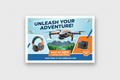 Full color advertisement post card flyer 